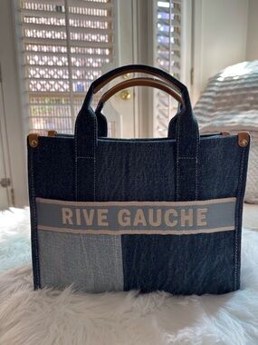 Denim Tote Bag in Dark Blue